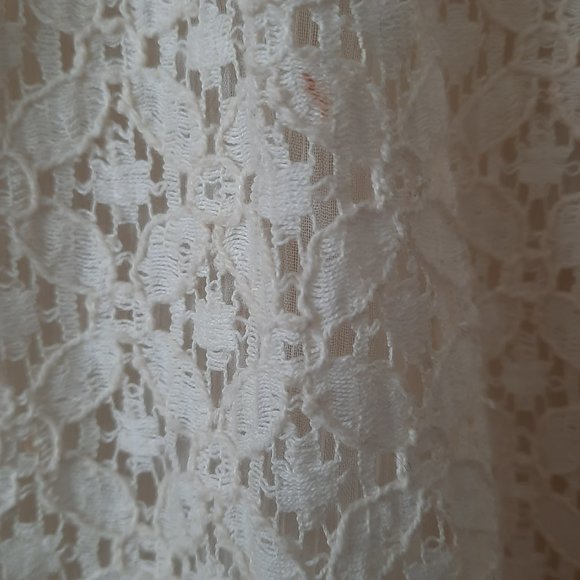 HD in Paris Anthropolgie Antique Look Lace Bohemian Beaded Tank Size 6 - Picture 8 of 16